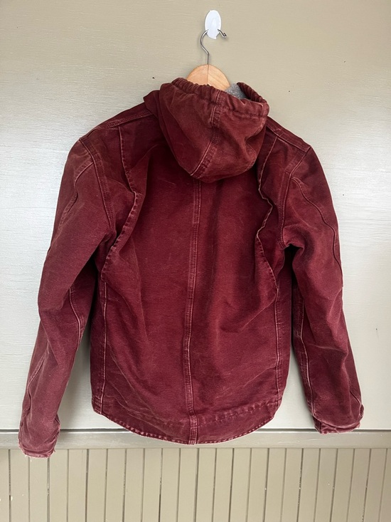 Carhartt J141CLY Sherpa Lined Clay distressed Duck Sierra Jacket Small - Picture 8 of 10